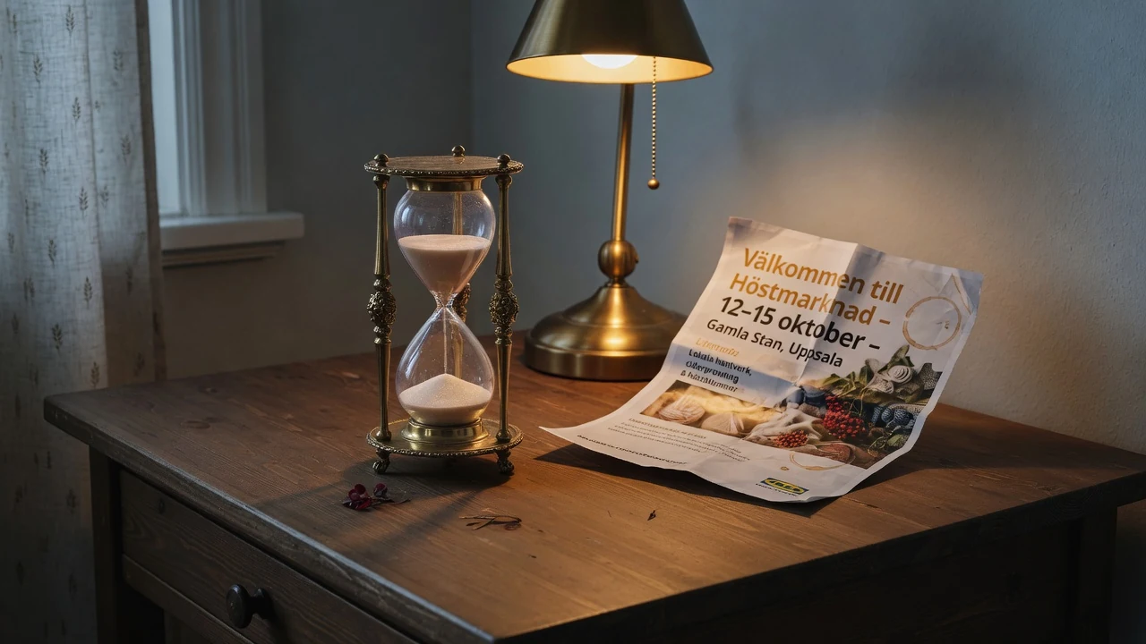 Timglas vid reklamblad som symboliserar sextio dagars krav
